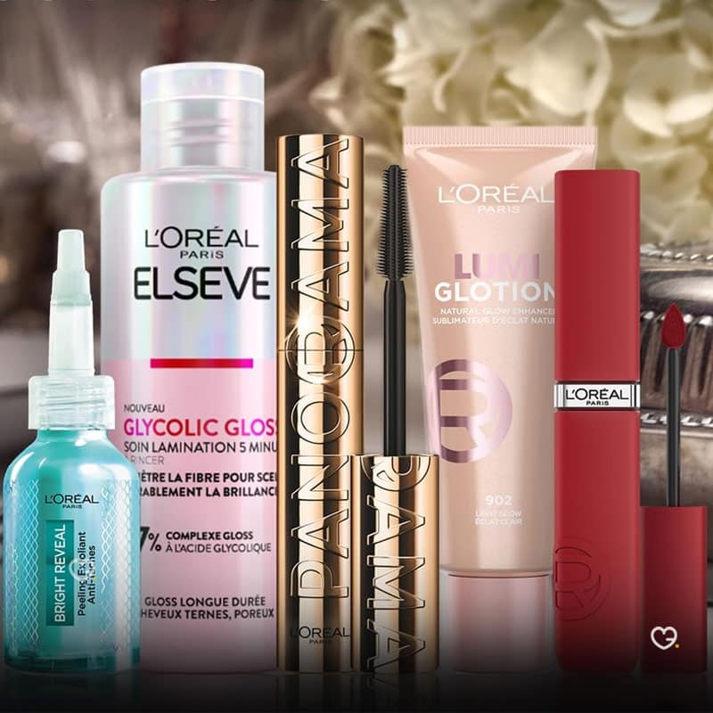 contenu maquillage du calendrier de l'avent L'oreal paris 2024