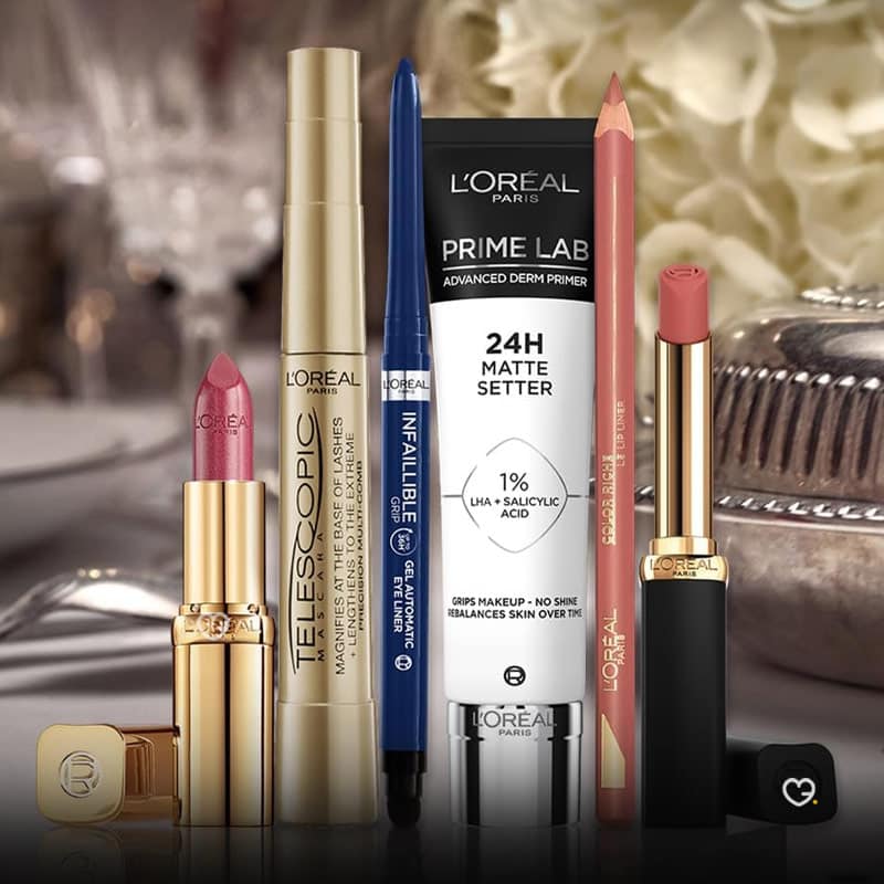 contenu maquillage du calendrier de l'avent L'oreal paris 2024