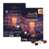 Calendrier de l'avent Lindt Champs Elysees contenant 24 chocolats : chocolat lait, chocolat blanc et chocolat noir pour gourmand