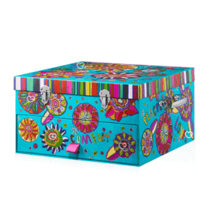 Calendrier de l’Avent Lush 2025, coffret beauté festif aux couleurs vives contenant 25 soins véganes exclusifs pour détente et bien-être design by Shruti Gadhvi