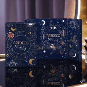 Calendrier de l’Avent Artdeco 2025 en édition limitée avec 24 surprises maquillage, coffret festif idéal pour femme passionnée de beauté et makeup.