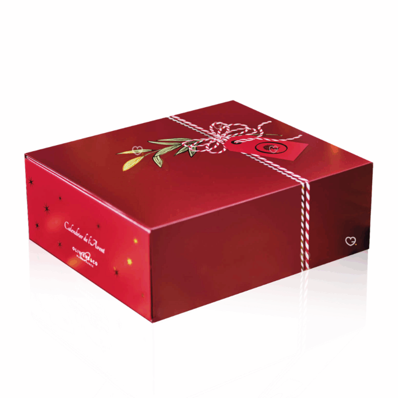 Calendrier de l’Avent Oliviers&Co 2025 renfermant 24 douceurs salées et sucrées, huiles d’olive et condiments méditerranéens pour gourmets, idéal cadeau cuisine pour homme ou homme