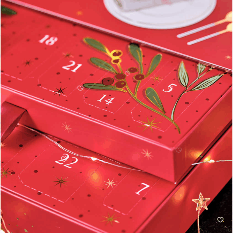 Calendrier de l’Avent Oliviers&Co 2025 renfermant 24 douceurs salées et sucrées, huiles d’olive et condiments méditerranéens pour gourmets, idéal cadeau cuisine pour homme ou homme