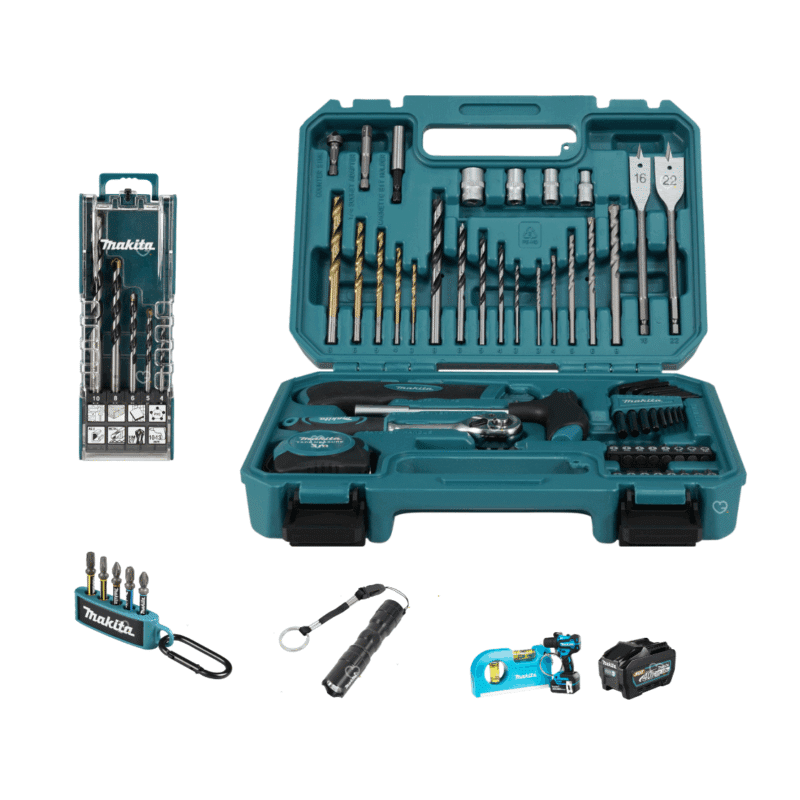 Calendrier de l’Avent Makita 2025 édition limitée contenant 24 outils et accessoires de bricolage et goodies, idéal cadeau homme et bricoleur.