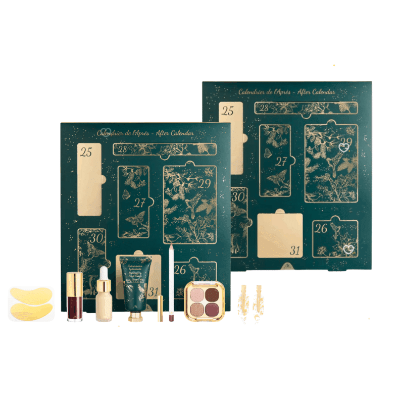 coffret beauté calendrier de l'après marionnaud 2025 contenant 7 produits de beauté maquillage, soins et accessoires