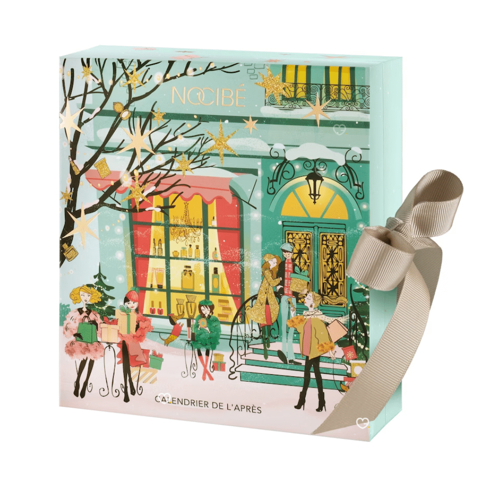 Calendrier de l apres nocibe 2025 contenant 7 produits de soin, beauté et maquillage