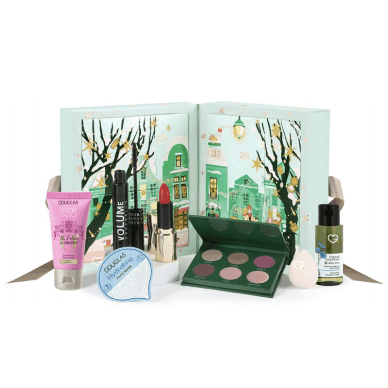 Calendrier de l apres nocibe 2025 contenant 7 produits de soin, beauté et maquillage