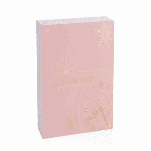 Calendrier de l’Avent beauté Lancôme x Nocibe 2025 en édition limitée, coffret prestige rouge et doré avec 24 soins visage, maquillage et parfums pour femme