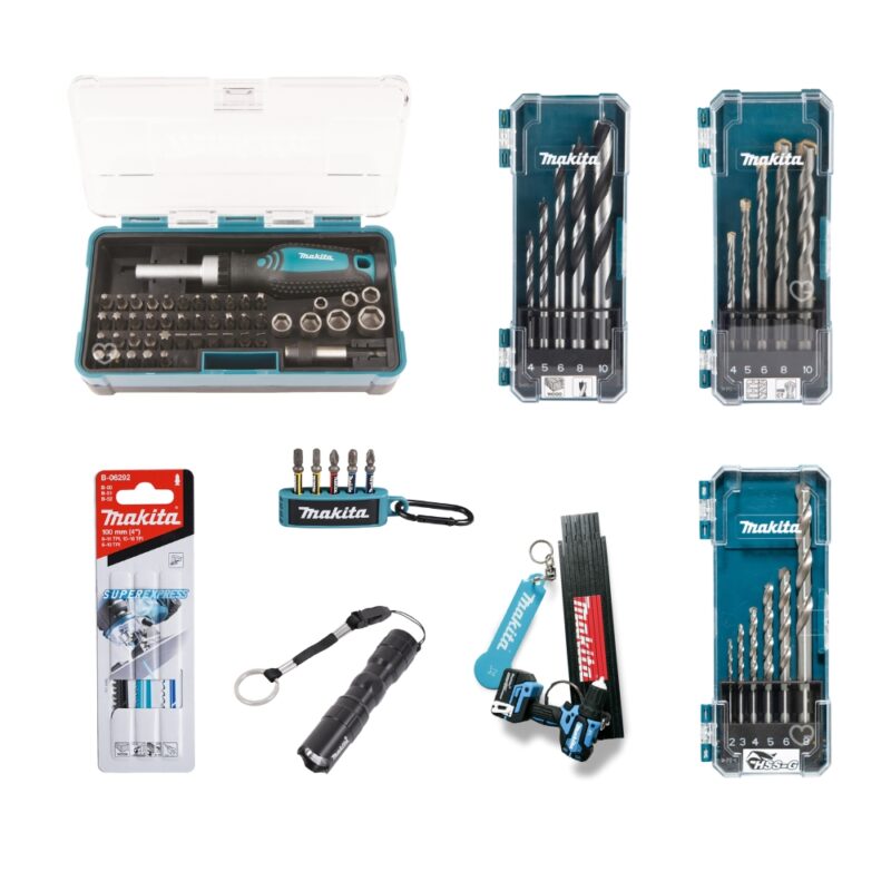calendrier de l'avent makita 2024 contenu des outils, des accessoires et goodies cadeau homme