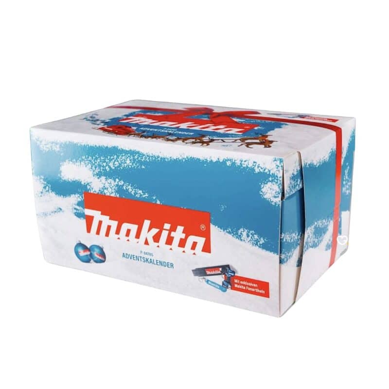 calendrier de l'avent makita 2024 contenu des outils, des accessoires et goodies cadeau homme
