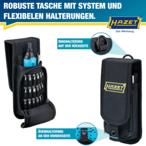Calendrier de l’Avent Hazet 2025 contenant 24 outils de bricolage, visseuse sans fil, embouts, porte-clés et sac pour passionnés de mécanique et bricoleur