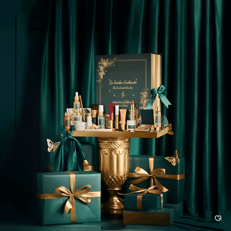 Calendrier de l’Avent Marionnaud 2025 renfermant 24 produits beauté maquillage, soins, bain et accessoires pour femme.
