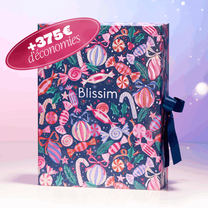 Calendrier de l'avent Blissim 2025 contenant 450 euros de produit beauté visage, corps maquillage et accessoires pour femme et adolescente