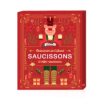 Calendrier de l’Avent Saucisson 2025 avec 32 mini saucisson de 10 saveurs artisanales variées, idée cadeau festive pour adulte et couple gourmand.