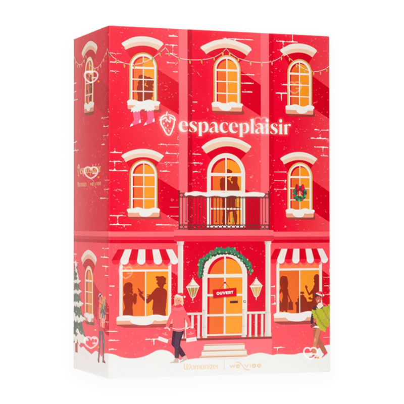 coffret erotique calendrier de l'avent espaceplaisir 2025 accessoires et objets erotique Womanizer & We-Vibe pour adulte couple femme homme