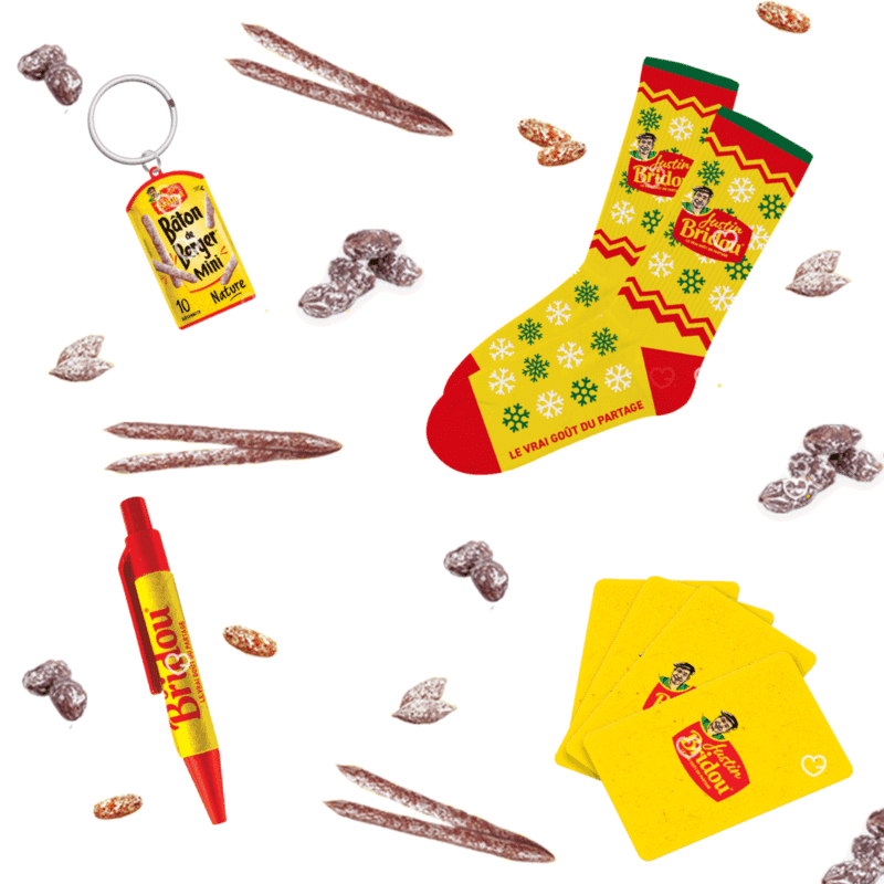 coffret gourmand saucisson calendrier de l'avent justin bridou 2025 avec saucissons et goodies