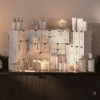 Calendrier de l’Avent The White Company 2025 en coffret blanc élégant avec 25 soins corps, bougies et parfums, idéal décoration cadeau femme