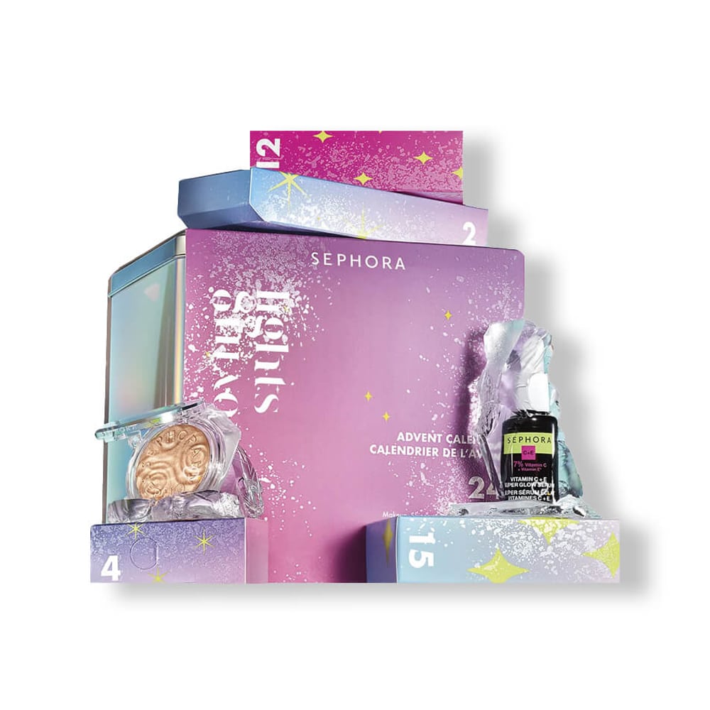 calendrier de l'avent sephora collection 2024 version premium avec boite métal contenant 24 produits et accessoires beauté