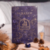 Calendrier de l’Avent Durance 2025 avec 24 bougies parfumées, 12 senteurs exclusives et un photophore en verre, idéal cadeau cocooning et décoration .