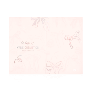 coffret maquillage rose calendrier de l'avent kylie cosmetics 2025 contenant 12 produits et accessoires makeup