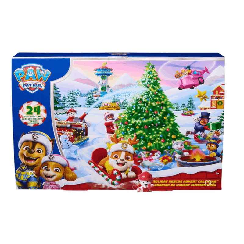 Calendrier de l'avent Pat Patrouille 2025 (Paw Patrol) avec chien préféré et accessoires pour enfant fille garcon dès 3 ans