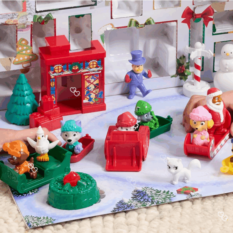 Calendrier de l'avent Pat Patrouille 2025 (Paw Patrol) avec chien préféré et accessoires pour enfant fille garcon dès 3 ans