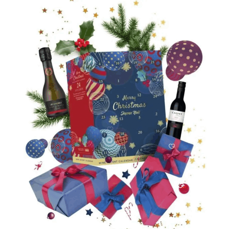 coffret alcool adulte Calendrier de l'Avent vin 2025 assortiments Vins blanc; rouge rosé