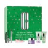 Calendrier de l’Avent Clinique 2025 contenant 12 produits beauté soins visage et maquillage, coffret beauté pour femme