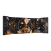 Coffret noir illustré voyage Calendrier de l’Avent Kusmi Tea 2025 avec 24 thés bio variés et infusions, cadeau pour amateurs de thé premium, homme ou femme