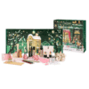 calendrier de l'avent Nocibe 2025 coffret vert avec produits de beauté et accessoires bien etre pour femme
