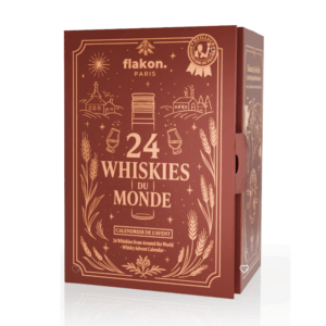 Calendrier de l’Avent whisky Flakon 2025 avec 24 whiskies d’exception, verres, carnet et kit de dégustation pour amateurs exigeants en spiritueux