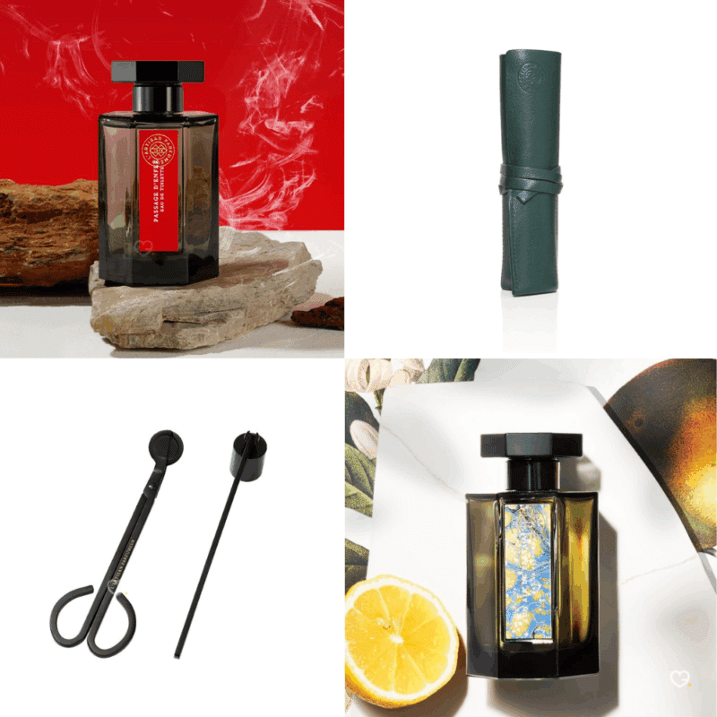 Calendrier de l’Avent L'Artisan Parfumeur 2025 avec 24 parfums, soins du corps et accessoires maison, coffret luxueux pour amateurs de parfums authentiques.