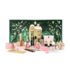 calendrier de l'avent Nocibe 2025 coffret vert avec produits de beauté et accessoires bien etre pour femme
