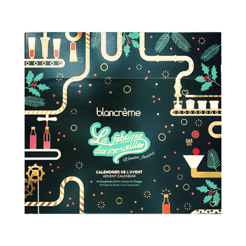 Calendrier de l’Avent Blancrème 2025 renfermant 24 soins visage et corps aux textures gourmandes et senteurs fruitées, idéal cadeau beauté pour femme.