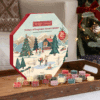 Calendrier de l’Avent Yankee Candle Couronne 2025 en forme de couronne de Noël, 24 bougies parfumées et photophore en verre pour adulte, couple, femme et homme amateurs de déco cocooning.