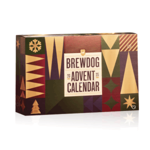 Calendrier de l’Avent Brewdog 2025 avec 24 bières artisanales et 1 accessoire exclusif, idéal pour amateurs de bière craft curieux.