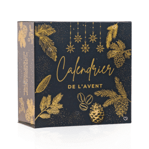 Calendrier de l’Avent Café Artisanal 2025 Arlo's Coffee avec 24 sachets de cafés 100 % Arabica torréfiés en France, idéal pour amateur de cafés.