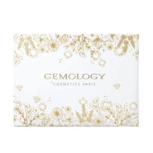 Calendrier de l’Avent Gemology 2025 contenant 24 soins beauté visage et corps en coffret luxe, idéal pour femme raffinée.