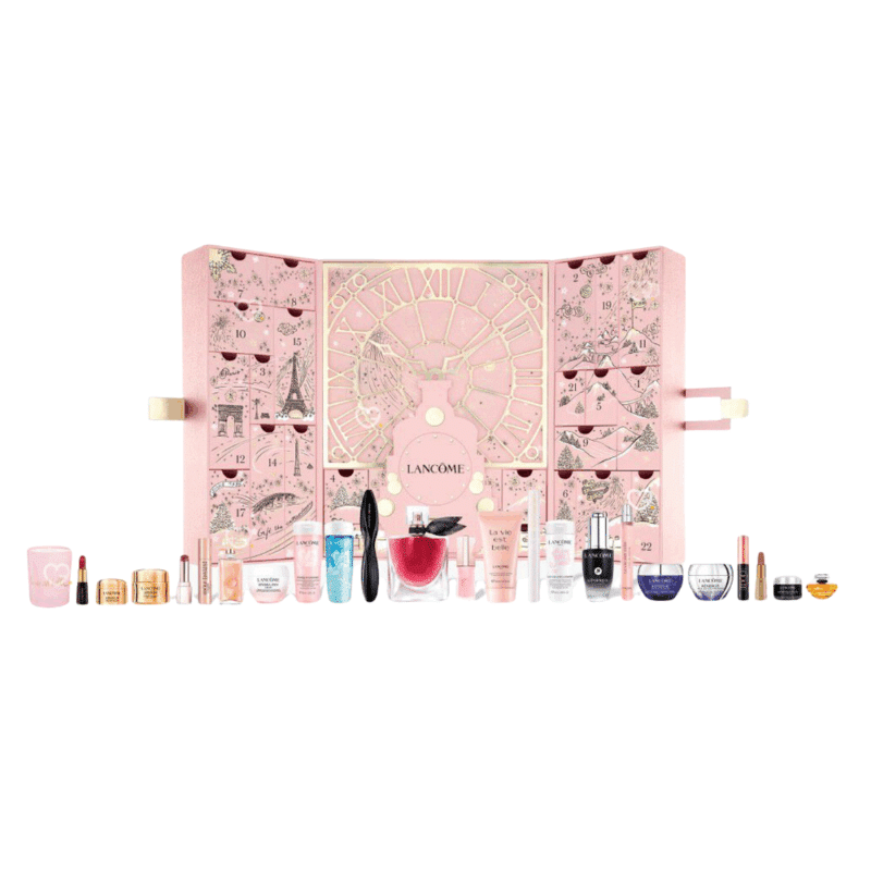 Calendrier de l’Avent Lancome 2025 édition limitée, coffret luxe de 24 soins, maquillages et parfums pour femmes