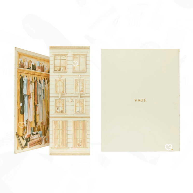 Calendrier de l’Avent Vogue 2025 luxe avec 32 surprises beauté et wellness, soins, maquillage, parfums et accessoires pour femmes et hommes tendance.
