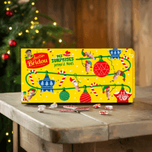 coffret gourmand saucisson calendrier de l'avent justin bridou 2025 avec saucissons et goodies
