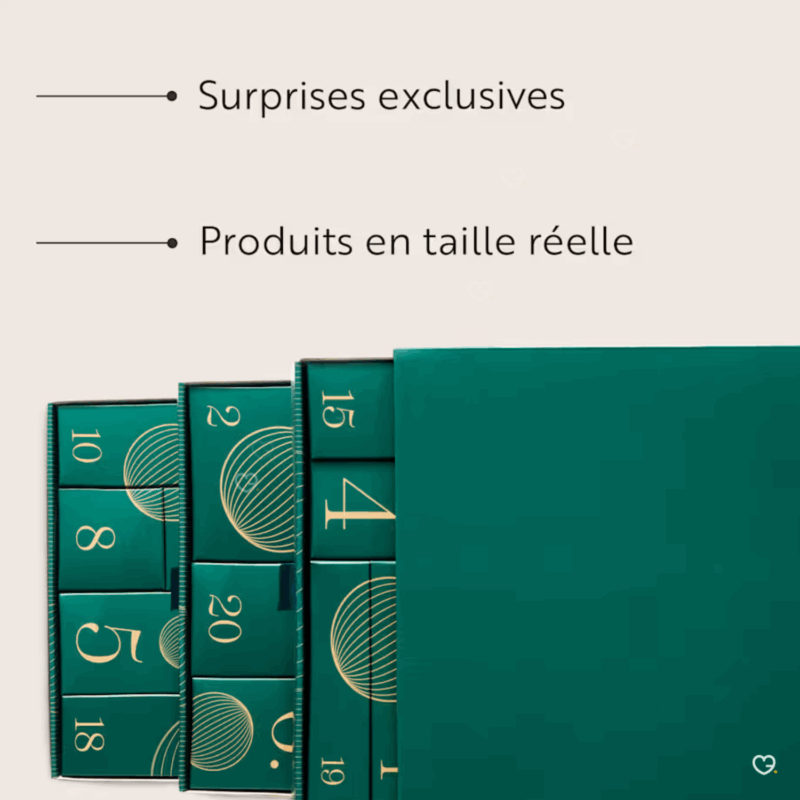 Calendrier de l’Avent AsamBeauty 2025 version premium avec 24 soins visage, corps et maquillage en taille originale, coffret beauté pour femme
