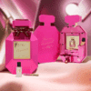 coffret luxe rose forme flacon parfum calendrier de l'avent Victoria Secret 2025 contenant 12 produits de beauté soins parfum de la collection Bombshell