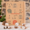 coffret gourmand calendrier de l'avent pate a tartiner artisanale 2025 contenant 24 recettes chocolat; rocher; speculos; caramel..