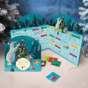 Calendrier de l’Avent Père Castor 2025 avec 24 mini-livres de contes illustrés, coffret éducatif et culturel pour enfant, fille et garcon, et famille.