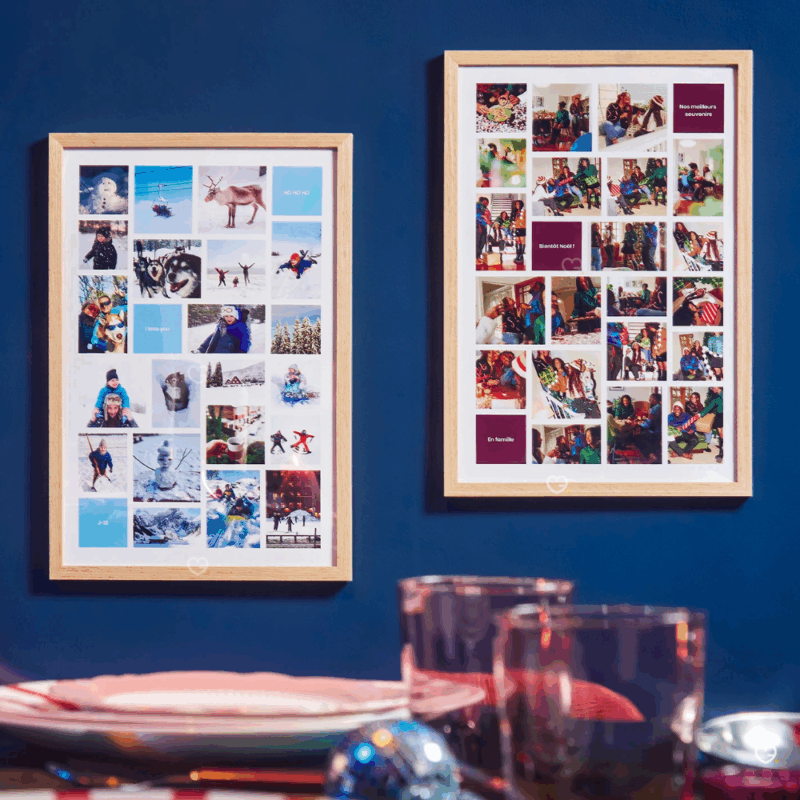 Calendrier de l'Avent Photo Cheerz 2025 poster photos textes personnalisés idéal cadeau homme, couple, famille grand parent