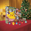 Calendrier de l’Avent Pokemon Happy Holidays 2025 avec 24 figurines et accessoires festifs, cadeau idéal pour enfants et collectionneurs.