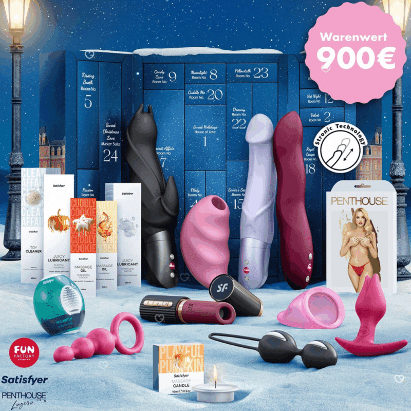 coffret sexy premium pour couple adulte calendrier de l'avent satisfyer 2025 contenant sextoys; jeux, défi, pour adulte