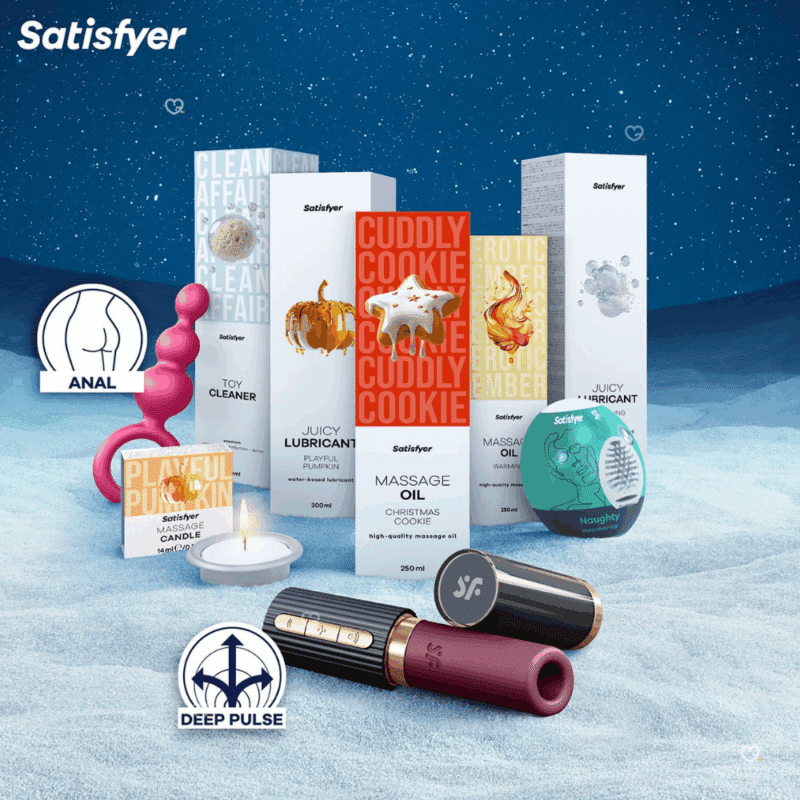 coffret sexy premium pour couple adulte calendrier de l'avent satisfyer 2025 contenant sextoys; jeux, défi, pour adulte