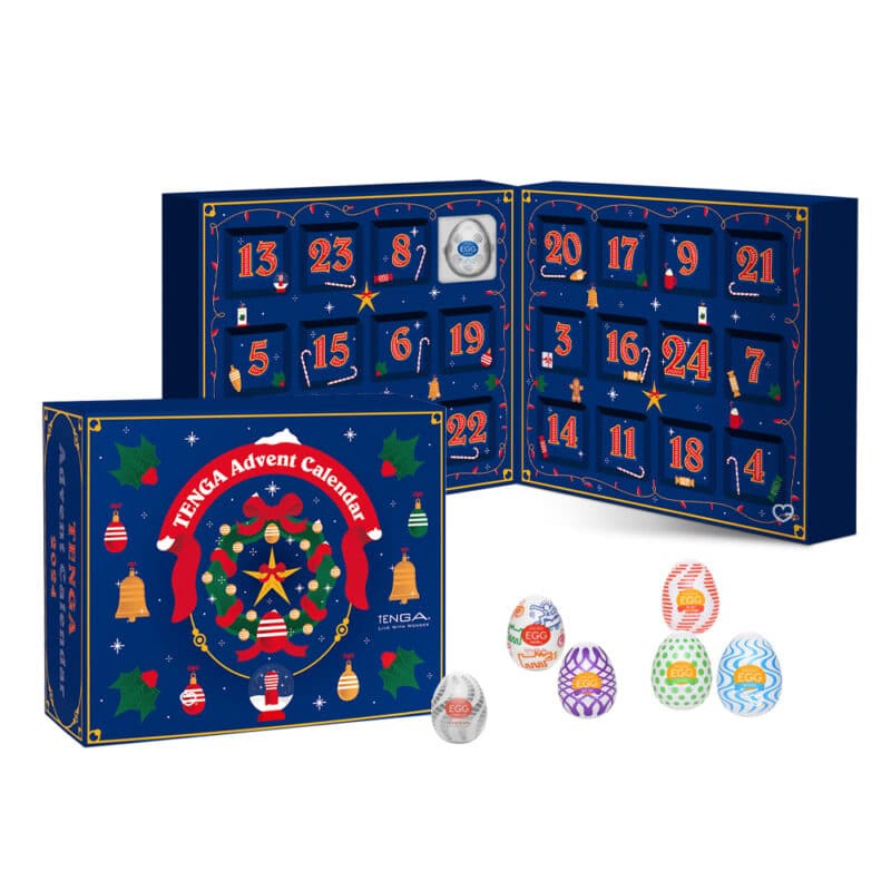 Coffret erotique Calendrier de l'avent tenga 2024 contenant 24 sexy eggs pour homme